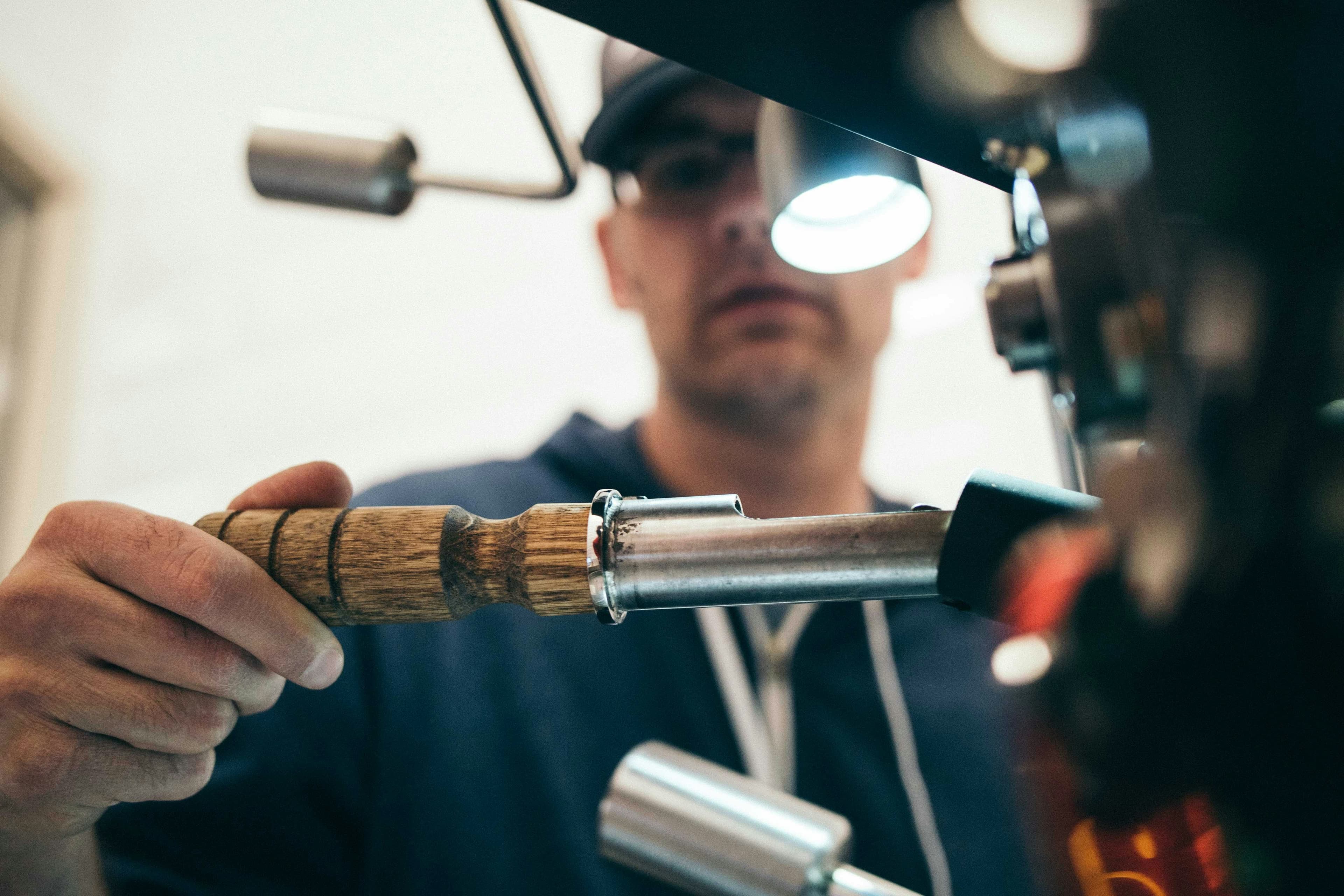 Carpenters at work, illustrative stock photo